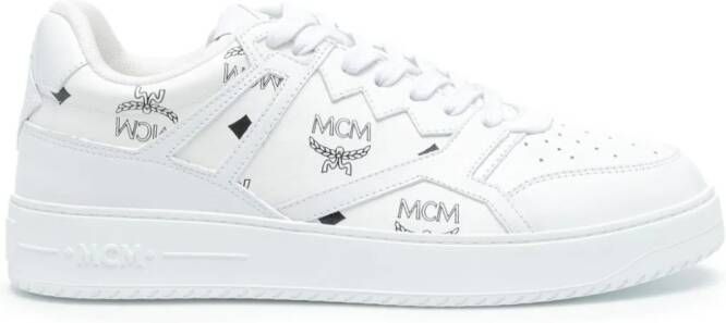 MCM Neo Derby Visetos sneakers Wit