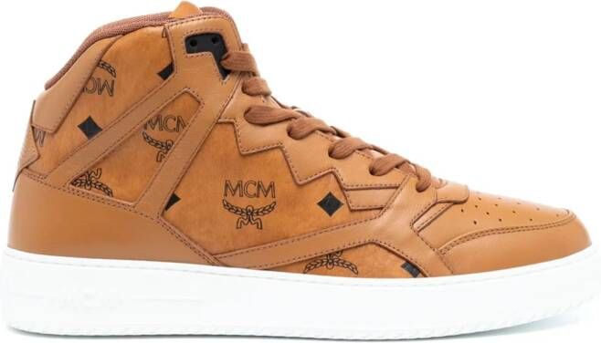 MCM Neo Terrain canvas sneakers Bruin