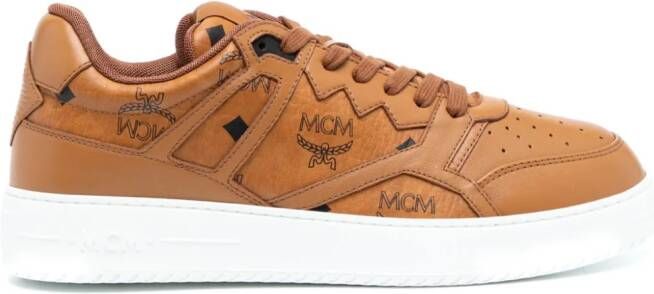 MCM Neo Terrain canvas sneakers Bruin