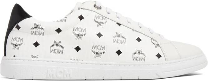 MCM Terrain sneakers met monogramprint Beige
