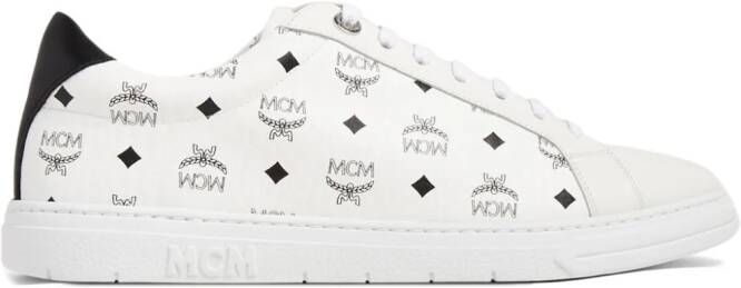 MCM Terrain sneakers met monogramprint Beige