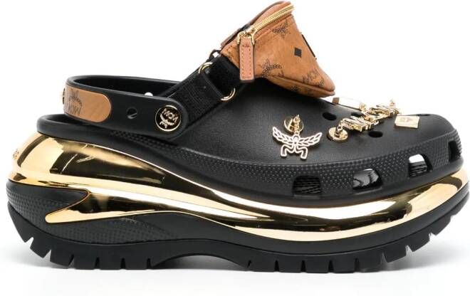 MCM x Crocs Mega Crush klompen Zwart