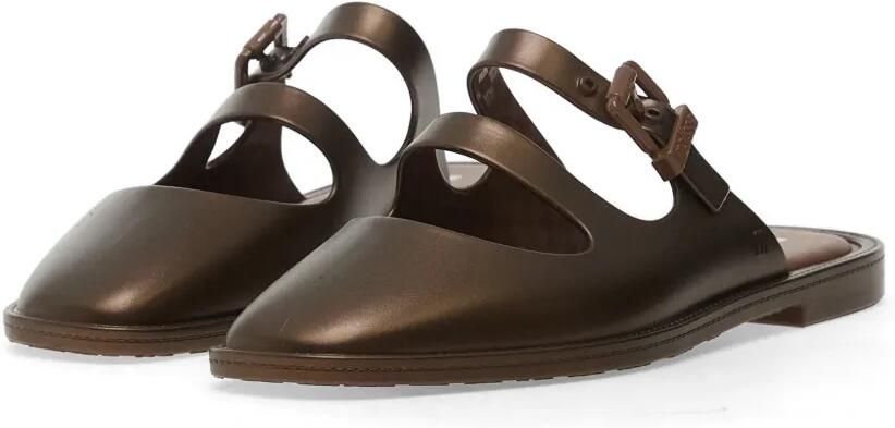 Melissa Anastasia slippers met puntige neus Bruin - Foto 3