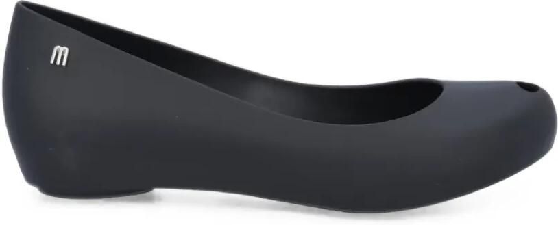 Melissa Ballerina's met logoplakkaat Zwart