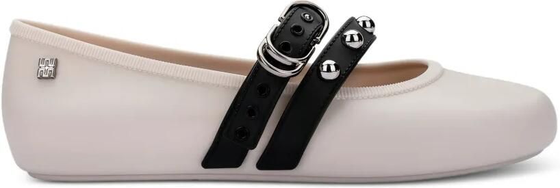 Melissa Ballerina's met studs en gesp Beige