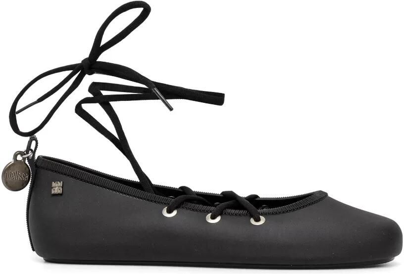Melissa Ballerina's met veters Zwart