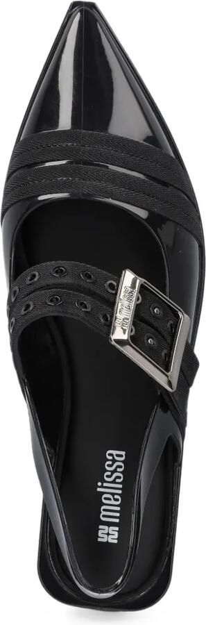 Melissa Slingback ballerina's met gespsluiting Zwart - Foto 4