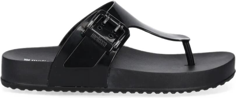 Melissa Cozy buckle-detail flip-flops Zwart