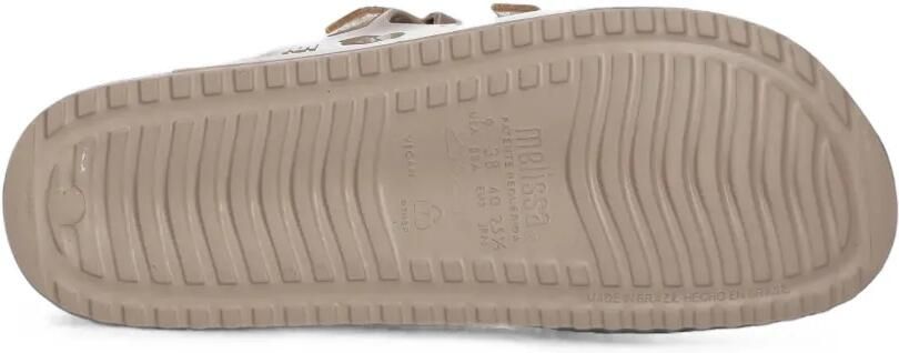 Melissa Cozy buckle-fastening glitter-effect slides Beige - Foto 4