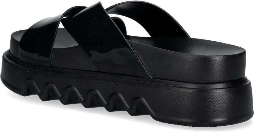 Melissa Cozy Cross slippers met plateauzool Zwart - Foto 3
