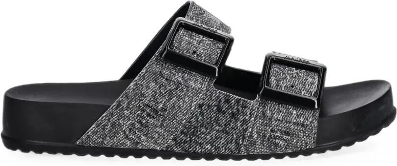 Melissa Cozy M Lover buckle-fastening slides Grijs