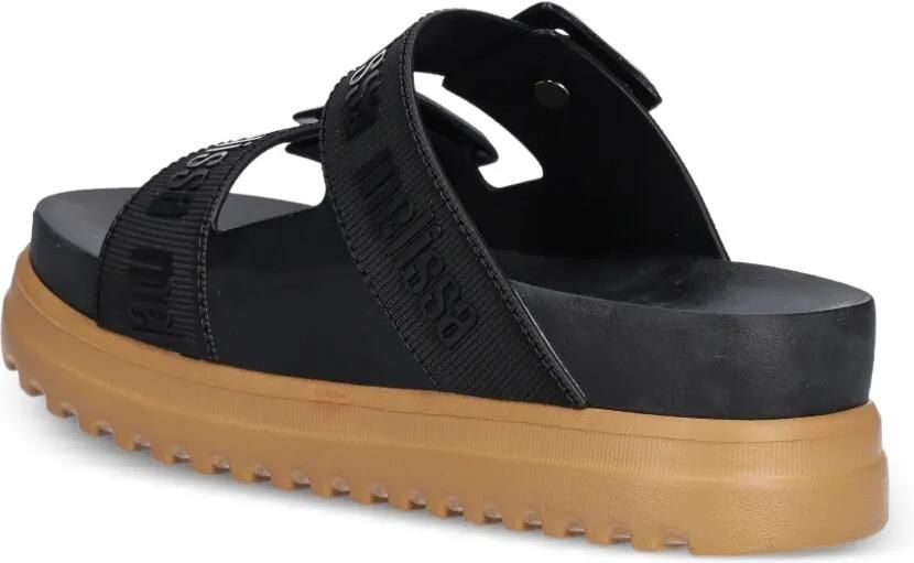 Melissa Cozy M Lover slippers met gespsluiting en logoprint Zwart - Foto 2