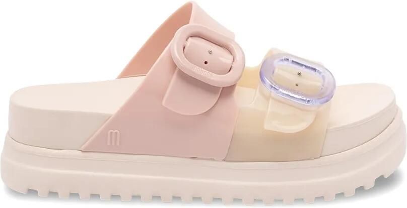 Melissa Cozy sandalen met plateauzool en gesp Roze