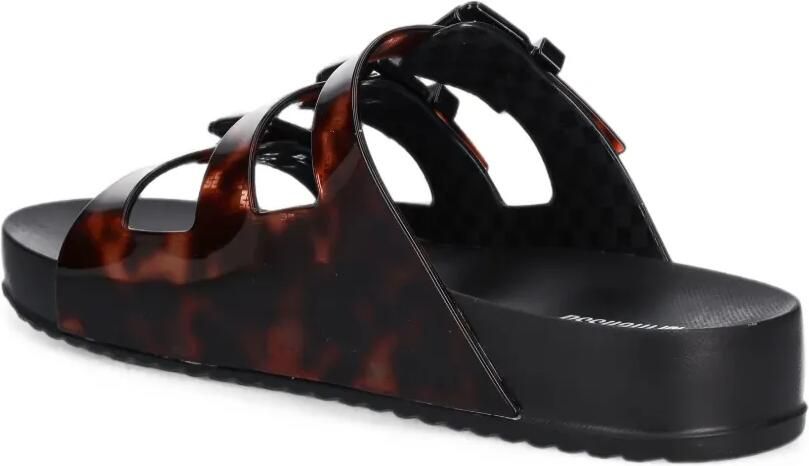Melissa Cozy triple buckle-strap slides Zwart - Foto 2
