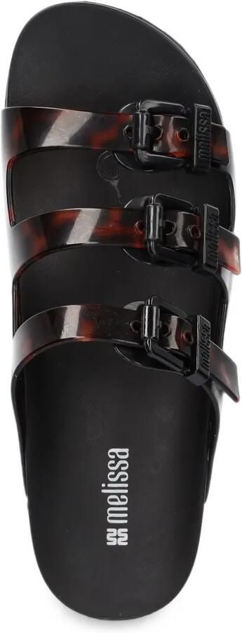 Melissa Cozy triple buckle-strap slides Zwart - Foto 4