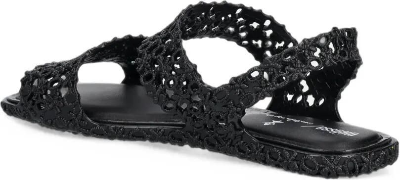 Melissa Slingback sandalen met gehaakt effect Zwart - Foto 4