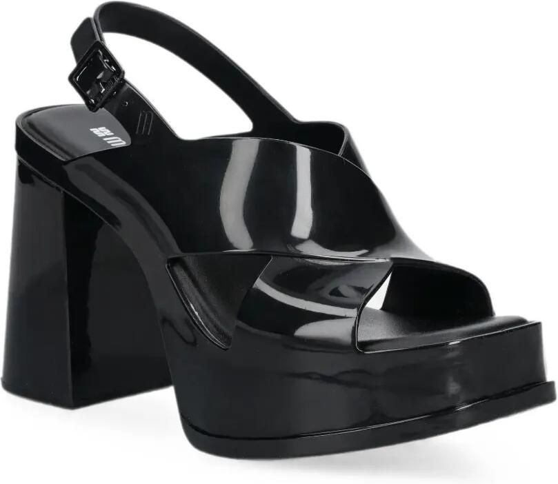 Melissa Dance pumps met gekruiste bandjes en plateauzool Zwart - Foto 2