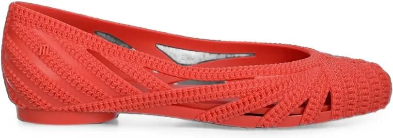 Melissa Femme Classy ballerina's met geweven effect en uitgesneden details Rood