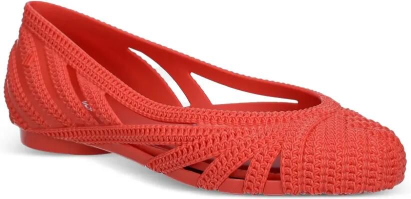 Melissa Femme Classy ballerina's met geweven effect en uitgesneden details Rood - Foto 2