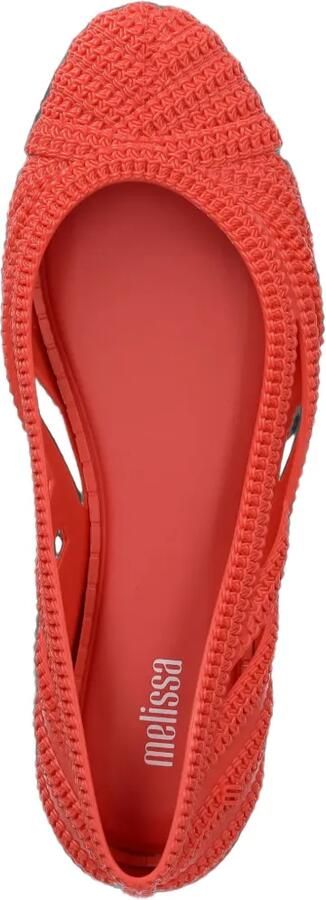Melissa Femme Classy ballerina's met geweven effect en uitgesneden details Rood - Foto 3