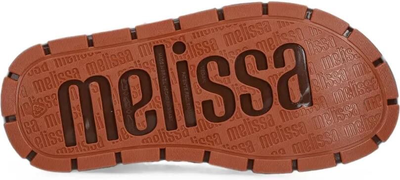 Melissa Flowing sandalen met plateauzool en klittenband Bruin - Foto 5