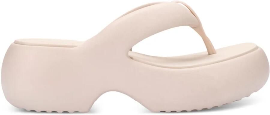 Melissa Free Fuzzy teenslippers met plateauzool Beige