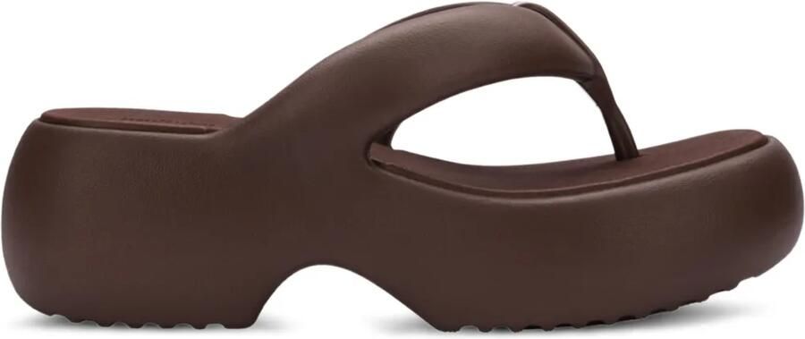 Melissa Free Fuzzy teenslippers met plateauzool Bruin