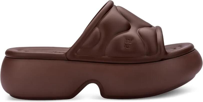 Melissa Free Puff slippers met plateauzool Bruin