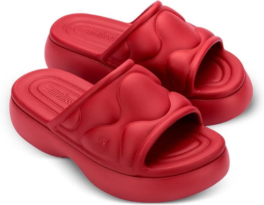 Melissa Free Puff slippers met plateauzool Rood - Foto 3