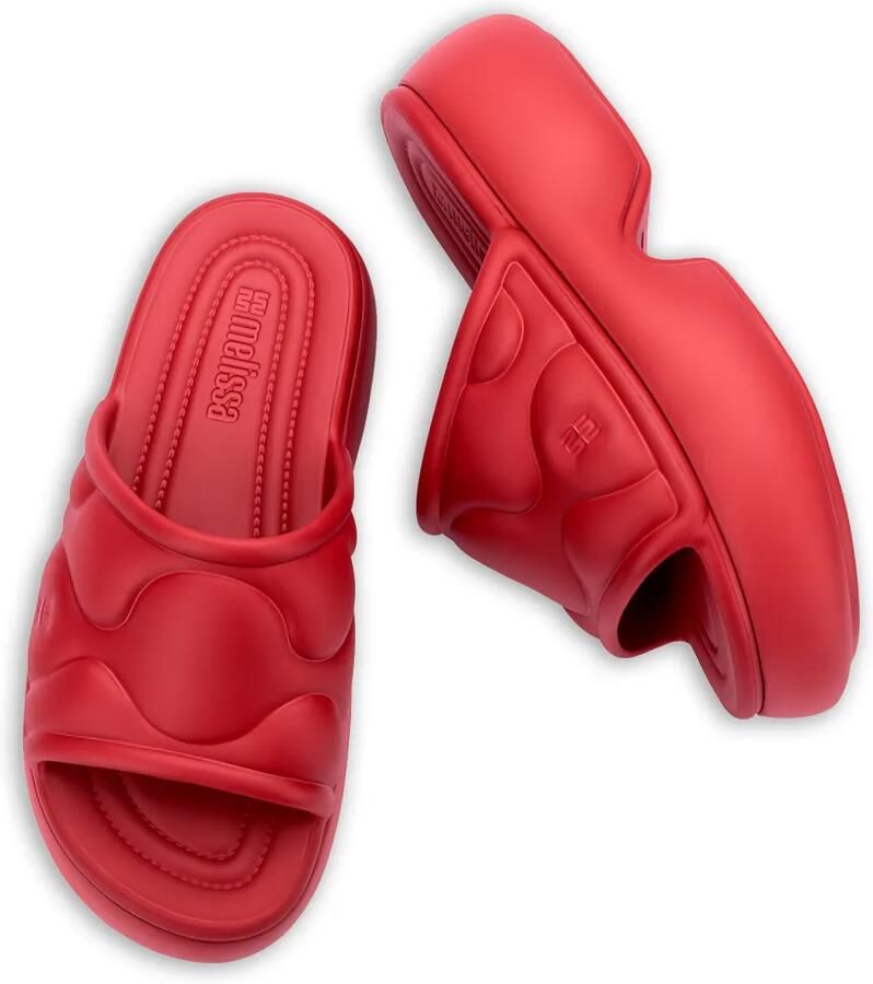Melissa Free Puff slippers met plateauzool Rood - Foto 2