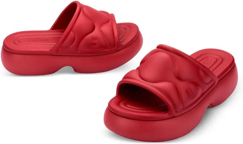Melissa Free Puff slippers met plateauzool Rood - Foto 4