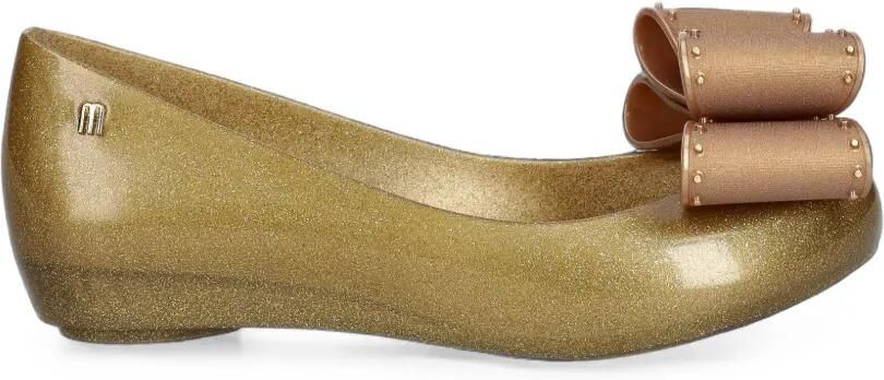 Melissa Ballerina's verfraaid met strik en glitters Goud