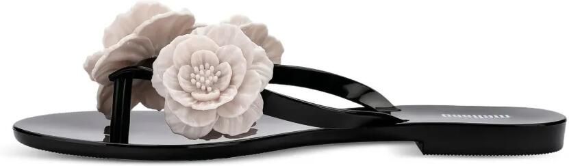 Melissa Harmonic Springtime teenslippers verfraaid met bloemen Zwart - Foto 5