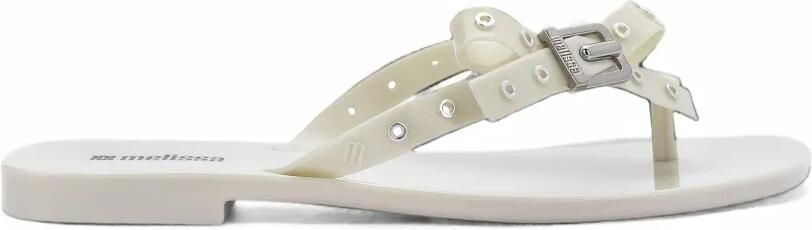 Melissa Harmonic Square teenslippers met strikdetail Beige