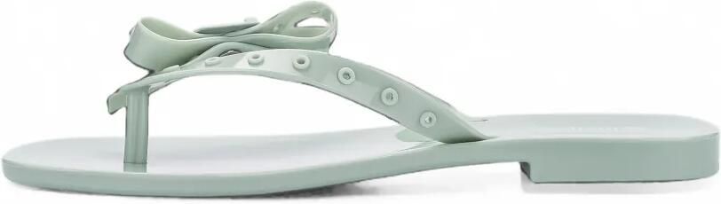 Melissa Harmonic Square teenslippers met strikdetail Groen - Foto 5