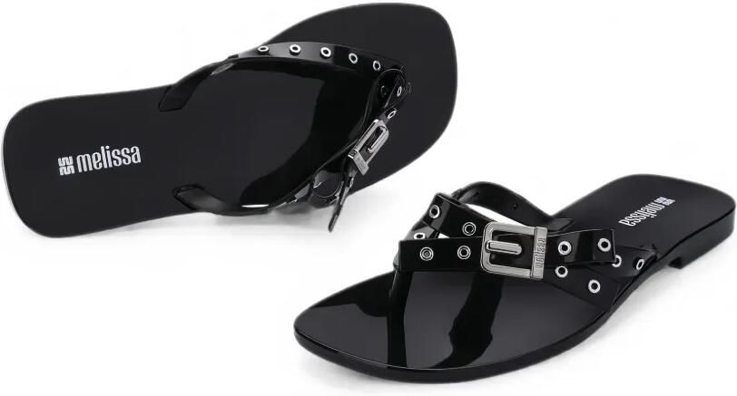 Melissa Harmonic Square teenslippers met strikdetail Zwart - Foto 3