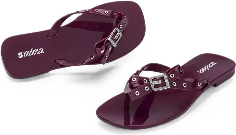Melissa Harmonic Square teenslippers verfraaid met ringlets Paars - Foto 3