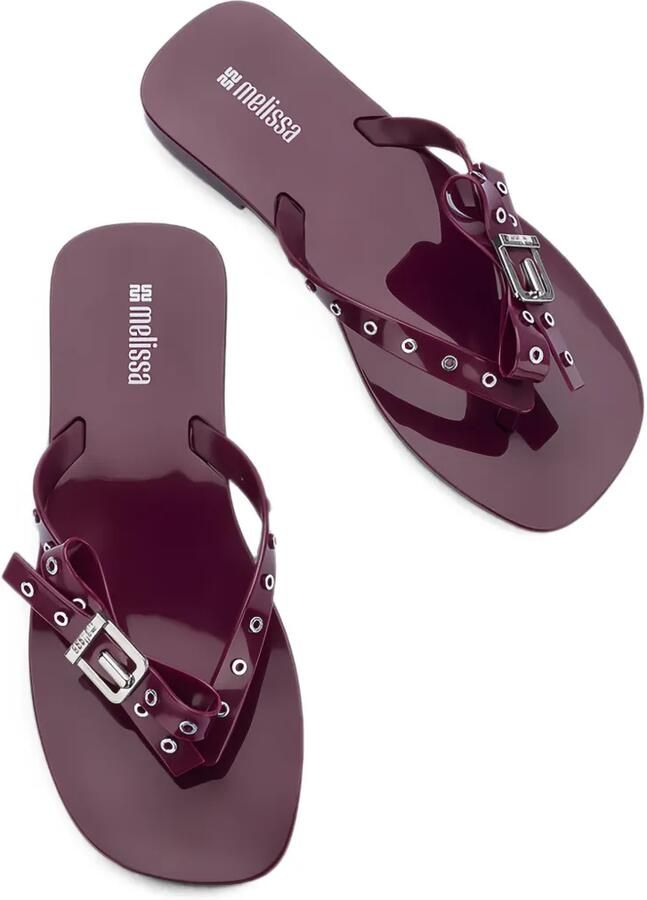 Melissa Harmonic Square teenslippers verfraaid met ringlets Paars - Foto 2