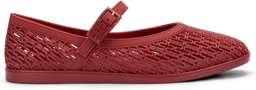 Melissa Harper ballerina's met geperforeerd design Rood