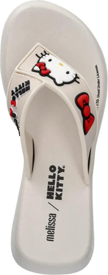 Melissa Hello Kitty slippers met plateauzool Beige - Foto 3