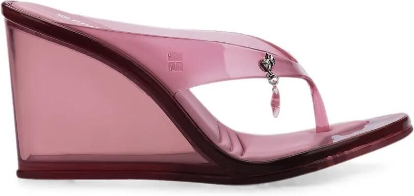 Melissa Nabeela sandalen met sleehak Roze