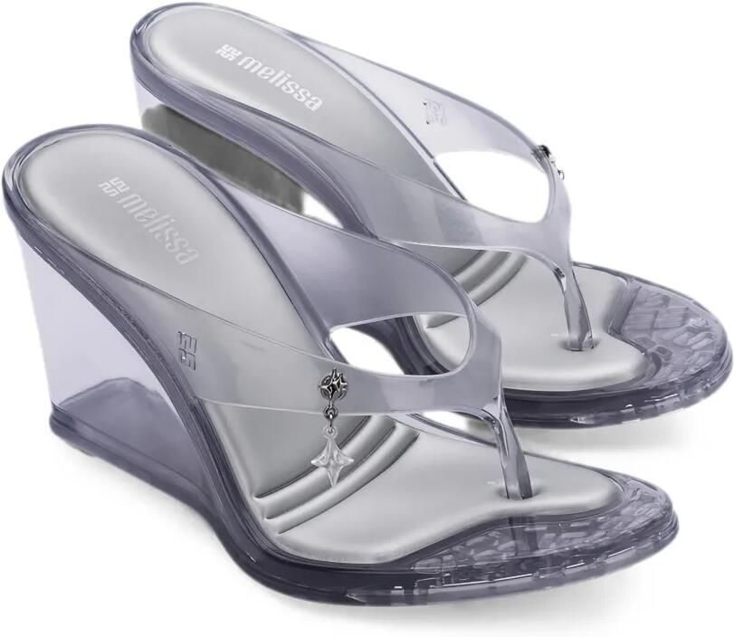 Melissa Nabeela sandalen met sleehak Wit - Foto 3