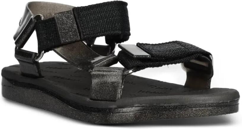 Melissa Papette + Rider Good Times AD sandalen met klittenband en glitters-effect Zwart - Foto 4