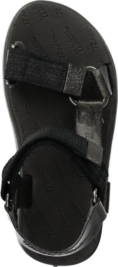 Melissa Papette + Rider Good Times AD sandalen met klittenband en glitters-effect Zwart - Foto 3