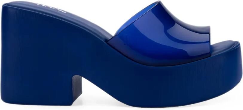 Melissa Posh slippers met plateauzool Blauw