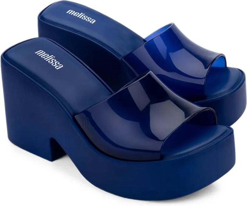 Melissa Posh slippers met plateauzool Blauw - Foto 2