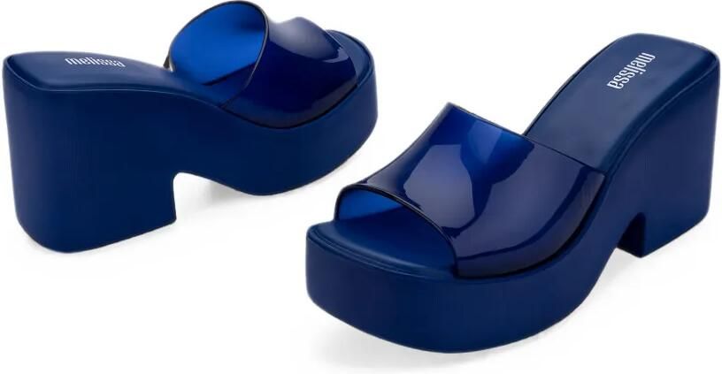 Melissa Posh slippers met plateauzool Blauw - Foto 3