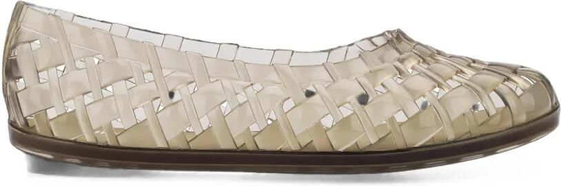 Melissa Possession ballerina's met geweven-effect Beige
