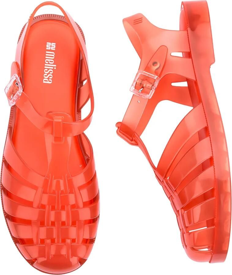 Melissa Possession geweven sandalen met gesp Wit