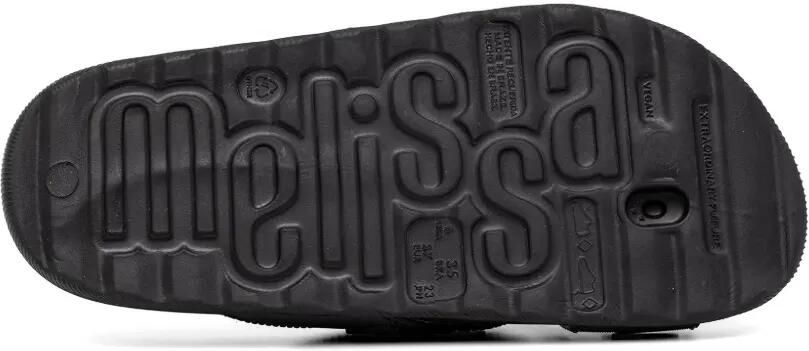 Melissa Slippers met logo-print en gekruiste bandjes Zwart - Foto 5